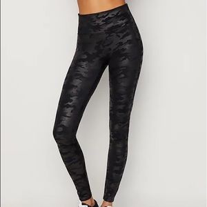 Camo Leather Spanx Leggings